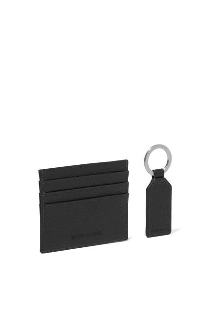 EA Card Holder & Keyring Gift Set in Leather