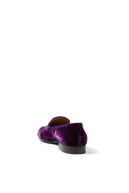 Jean Velvet Smoking Slippers