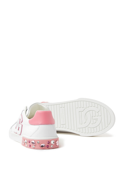 Kids Calfskin Portofino Sneakers