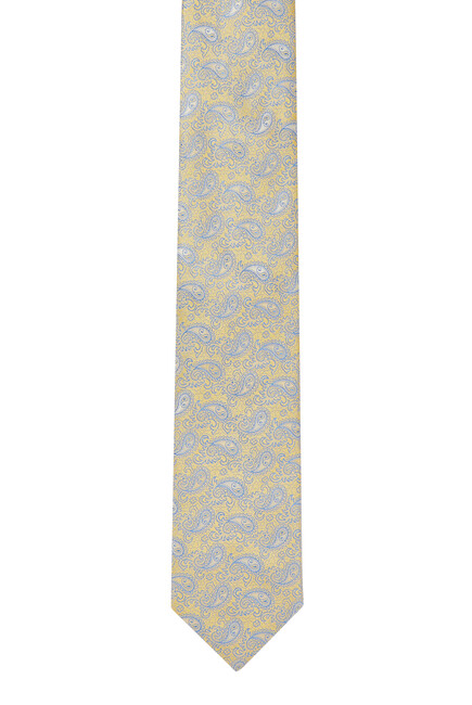 Paisley Print Silk Tie