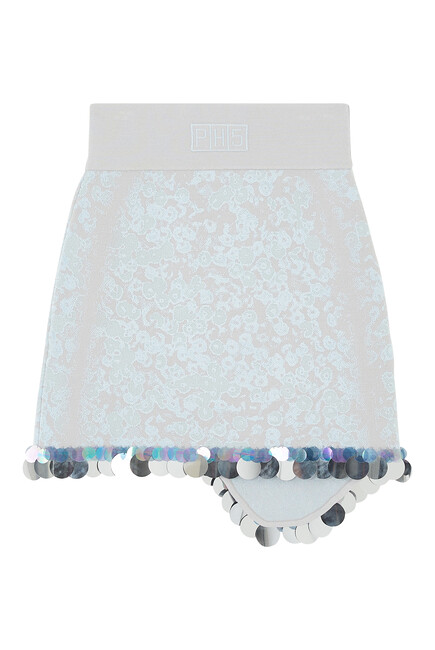 Arbor Wavy Mini Skirt With Sequins