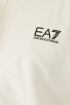 Logo Zip Cotton Hoodie