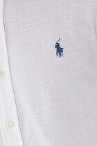 Embroidered Logo Cotton Shirt