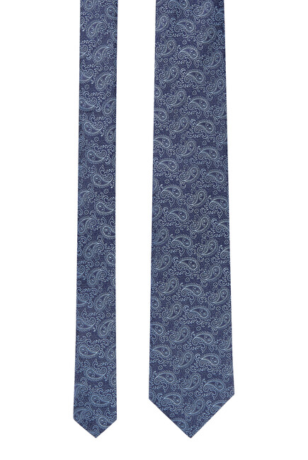 Paisley Print Silk Tie