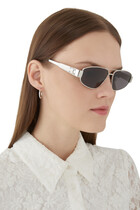 Metal Triomphe Aviator Sunglasses