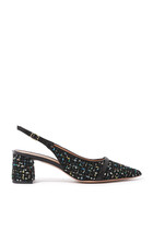 Jovi 45 Tweed Slingback Pumps