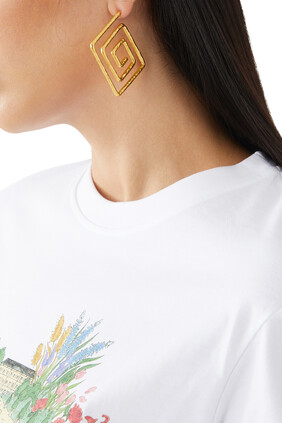 Kleidi 24K Gold-Plated Hoop Earrings