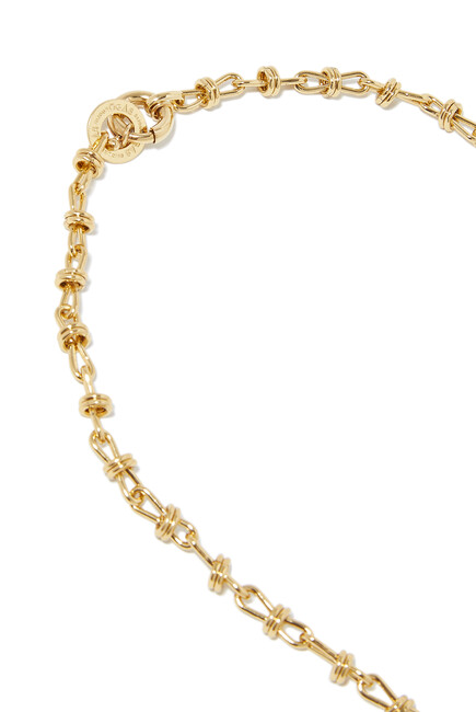 Amarre Long Necklace, Gold-Plated Metal & Crystal