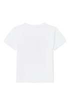 BG T-shirt SS w Tiger Print Basic:WHITE:6M
