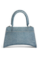 Hourglass Small Handbag Girly Allover Denim