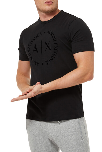 Buy Armani Exchange Tonal Circle Logo T-Shirt for | Bloomingdale's KSA