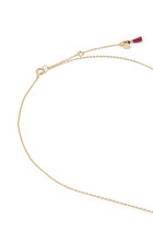 Evil Eye Pave Necklace, 18k Yellow Gold-Plated Silver