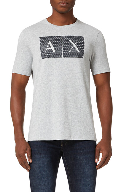 Buy Armani Exchange Triangulation Logo Print T-Shirt for | Bloomingdale's  KSA