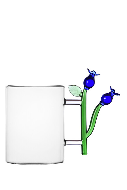 Mug with Blue Flower