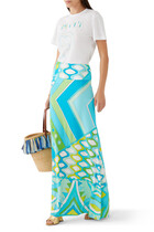 Vivara-Print Long Skirt