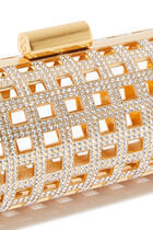 Aviary Crystal-Embellished Clutch