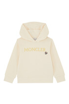 Kids Logo-Embroidered Cotton Hoodie