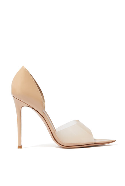 Bree 105 Plexi Open Toe Pumps