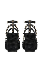 Valentino Garavani Rock Stud Wedge Sandals