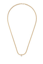 Collier Palmier Floating Diamant Necklace, 18K Yellow Gold & Diamond