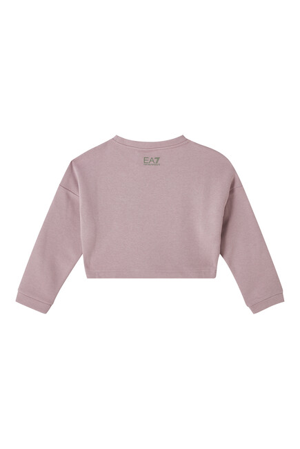 Kids Cropped Logo Sweatshirt