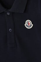 Kids Long Sleeves Logo Polo