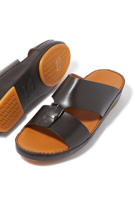 Soft Calf Leather Buckle Sandal