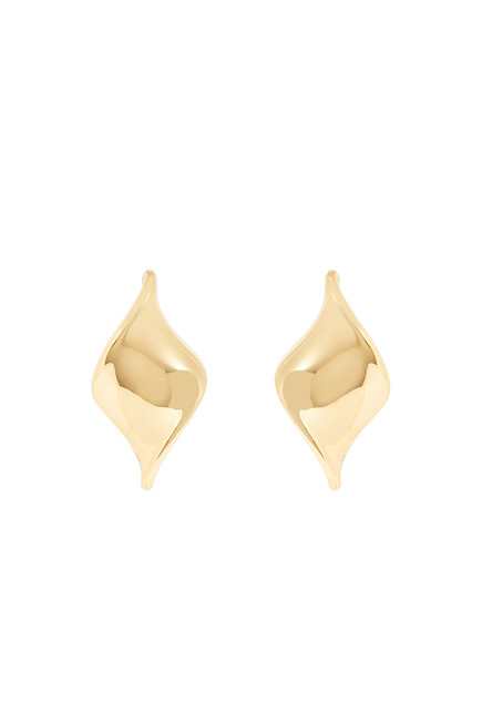 Heather Earrings, 14k Gold-Plated Metal