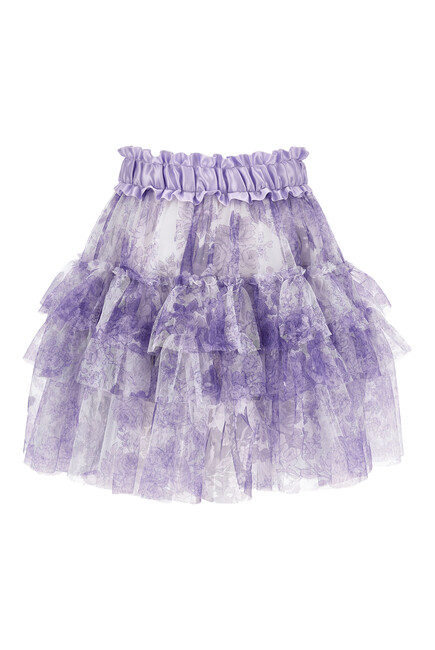 Printed Tulle Skirt