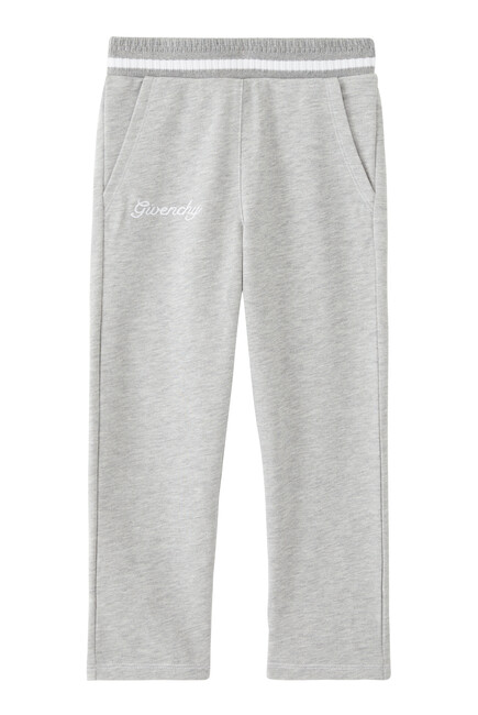 Kids Logo Patch Cotton Sweatpants