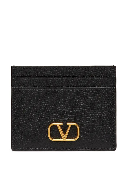  VLogo Leather Cardholder