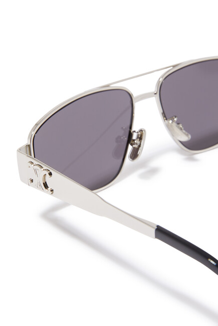 Metal Triomphe Aviator Sunglasses