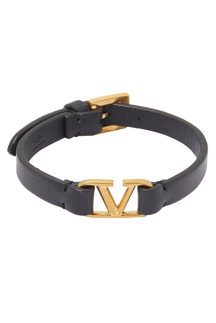  VLogo Signature Calfskin Bracelet