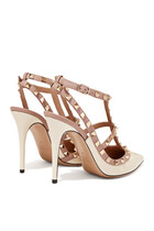  Rockstud Leather Sandals