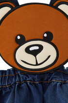 Teddy Bear Denim Dress Set