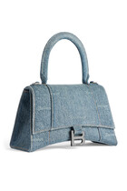 Hourglass Small Handbag Girly Allover Denim