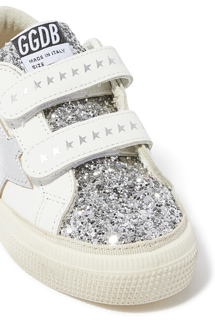 Kids May School Glitter Sneakers