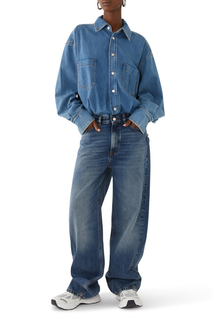 Tilda Denim Shirt and Jean Combo Jumpsuit