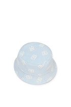 Kids All-Over Logo Print Bucket Hat