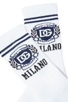 Kids Logo Milano Crew Socks