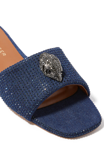 Kensington Denim Flat Sandals