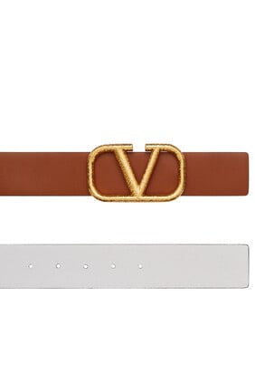 VLogo Reversible Leather Belt