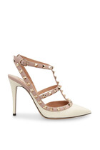  Rockstud Leather Sandals