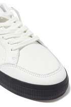 Vulcanized Leather Low-Top Sneakers