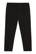 Drawstring Viscose Blend Pants