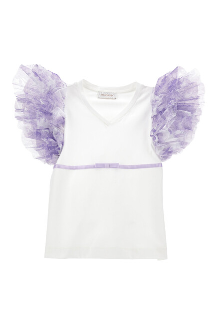 Tulle Sleeve T-Shirt