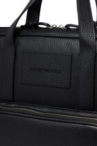 Emporio Armani Black Leather Briefcase