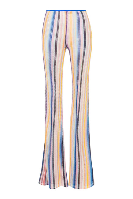 Mare Striped Raschel Flare Pants