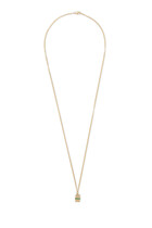 Vault Pendant Necklace, 14k Yellow Gold & Emerald