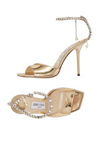 Saeda 100 Metallic Crystal Sandals